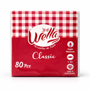 Serviettes de table Wella Classic – 80 pièces